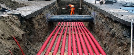 Ledningsflytninger: Tidsplanen holdt takket være godt samarbejde