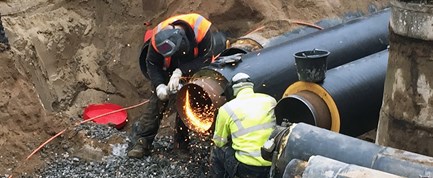 I slutningen af februar begynder arbejdet med at flytte fjernvarmerør på Nyborgvej