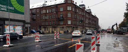 Fodgængerovergang foran banegården bliver åbnet igen
