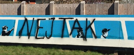 Hærværk mod kunstværk: Synd for de unge kunstnere – og for naboerne