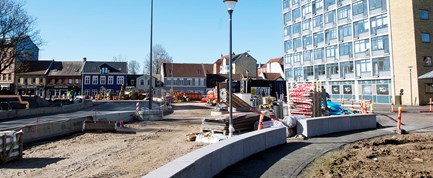 Den nye Benedikts Plads er begyndt at tone frem