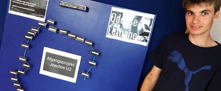 Joachim afsluttede skoleår med model af letbanen